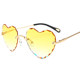 Fashionable Heart-Shaped Glasses 2025 New Gradient Heart-Shaped Rimless Sunglasses Korean Style Trendy Retro Harajuku Hong Kong Style