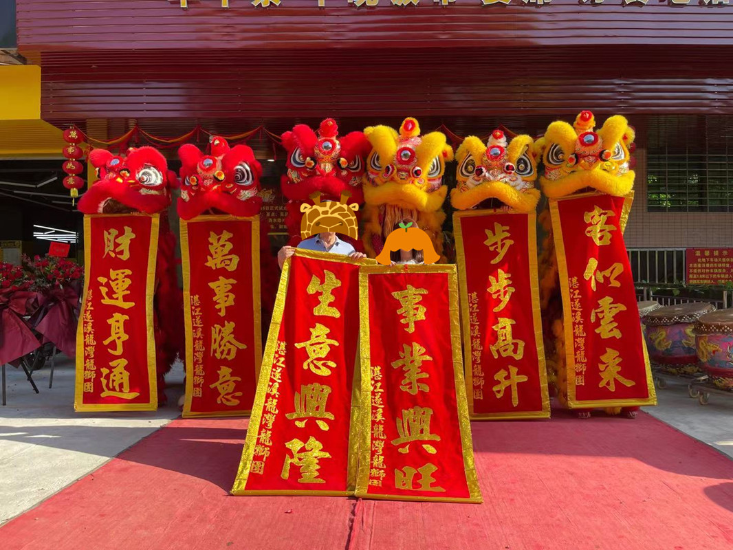 Golden Lion Dance Dragon Lion South Lion Walk