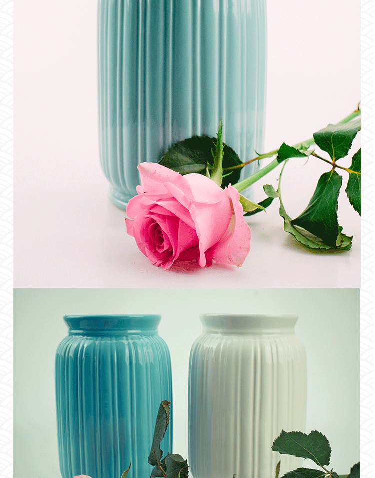 Bình hoa, lọ sứ mục vụ châu Âu, vận chuyển hàng không, nhà nhanh (không có hoa) - Vase / Bồn hoa & Kệ các mẫu chậu hoa đẹp