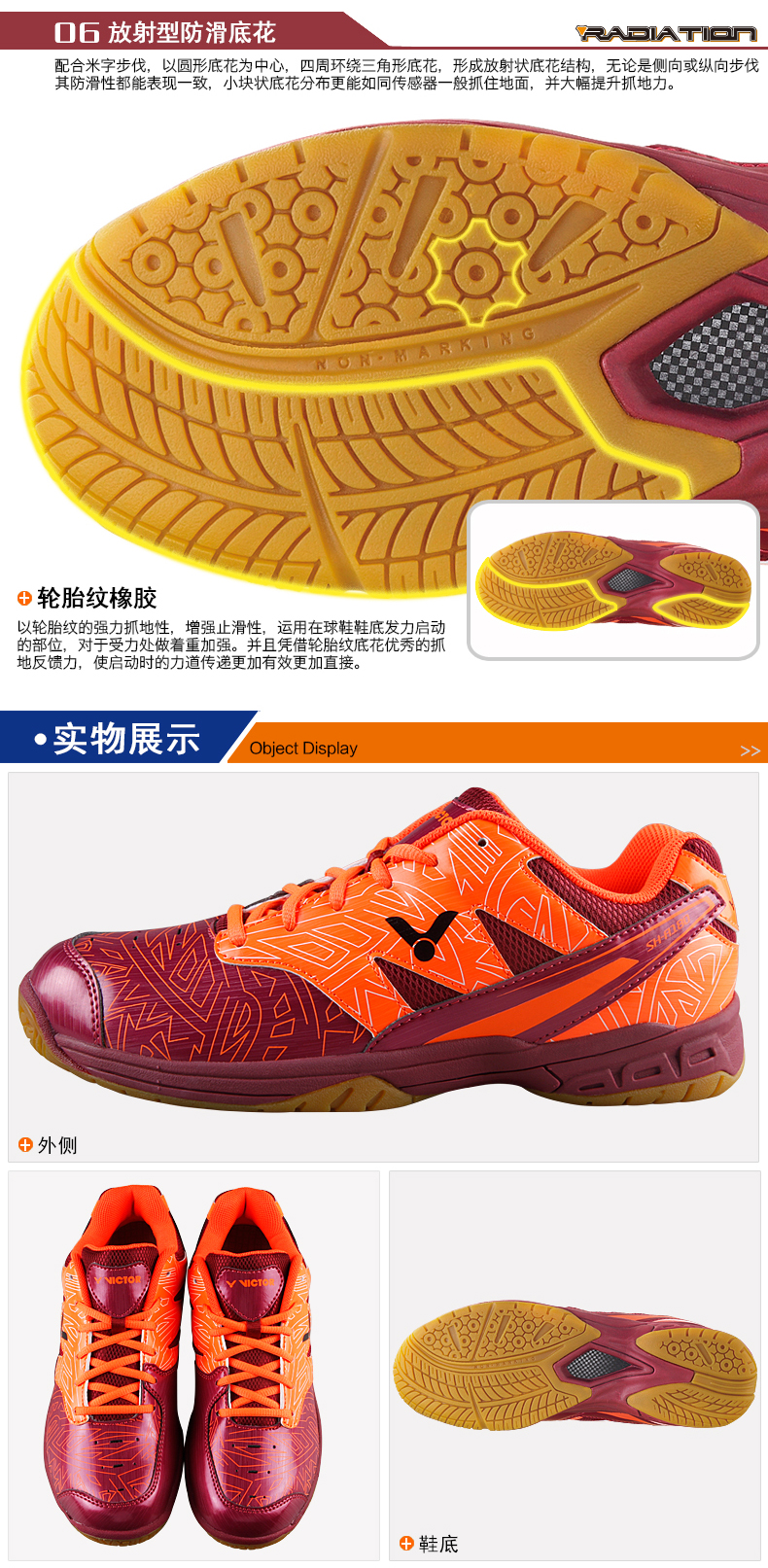 Chaussures de Badminton uniGenre VICTOR - Ref 843145 Image 37