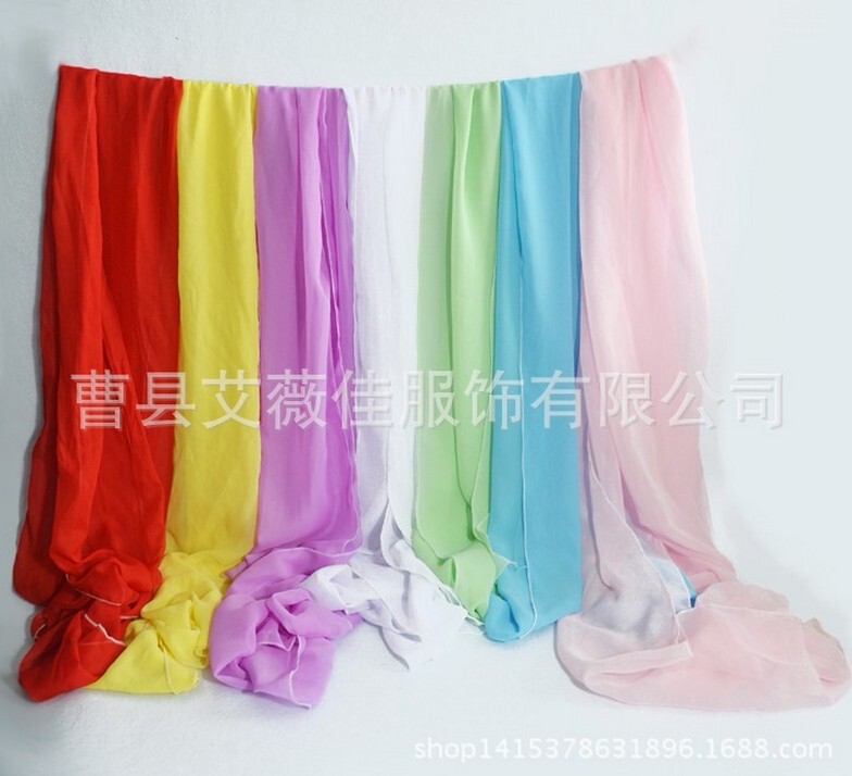 Ancient Costume Matchinging Silk Ribbon Han Dynasty Gauze Scarf Chiffon Long Thick Skirt Versatile Artifact Water Sleeves Swing Belt Pure Color Clearance