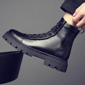 New autumn and winter men's thick-soled martin boots