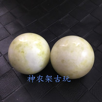 Natural raw stone Luminous Stone night Pearl handball fluorite gem Moonlight stone fitness hand play Stone handlebar
