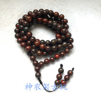 Natural Guilin chicken blood stone jade 108 Buddha beads bracelet hand string rosary beads Men and women ethnic style couples diy jewelry