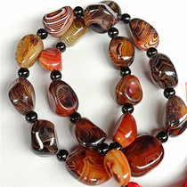 Natural gold silk Manau original stone accompanying eighteen beads Handheld beaded silk Manau car gear Pearl car hanging