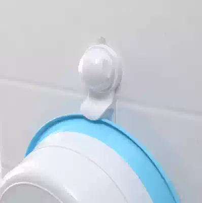Clip washbasin electrostatic suction cup suction film washbasin hook waterproof wall-mounted bathtub rack washbasin rack creative