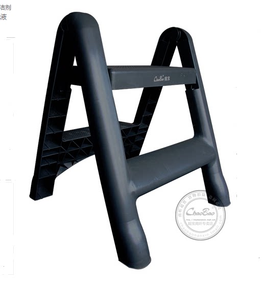 Foot terracer style Two-step ladder thickened plastic folding ladder Family cleaning with human character ladder new