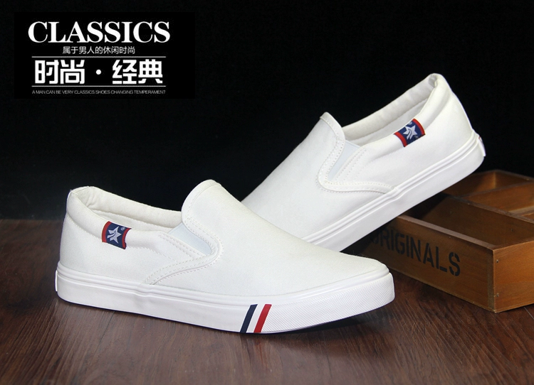 Giày vải đế bệt cho nam cực rộng cỡ lớn - Plimsolls