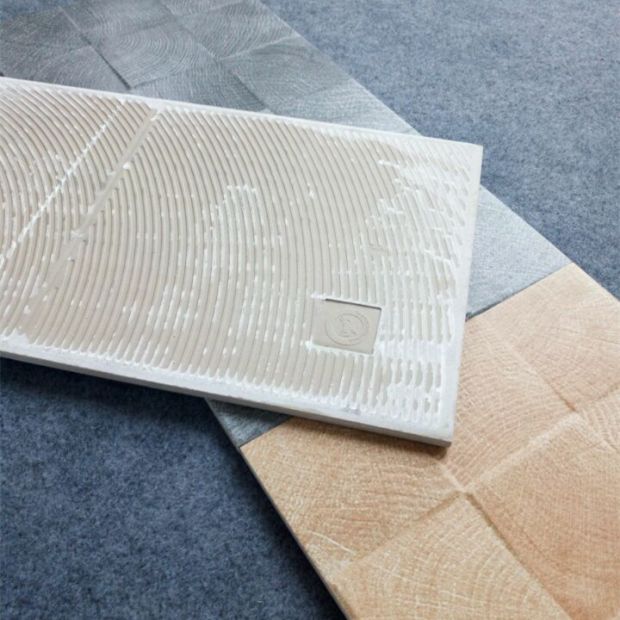tivi samsung 55in Vòng vuông ban công phòng khách trang trí giả gỗ hạt gạch Gạch TV nền tường văn hóa gạch tường gạch 300 * 600 - TV tivi sony bravia