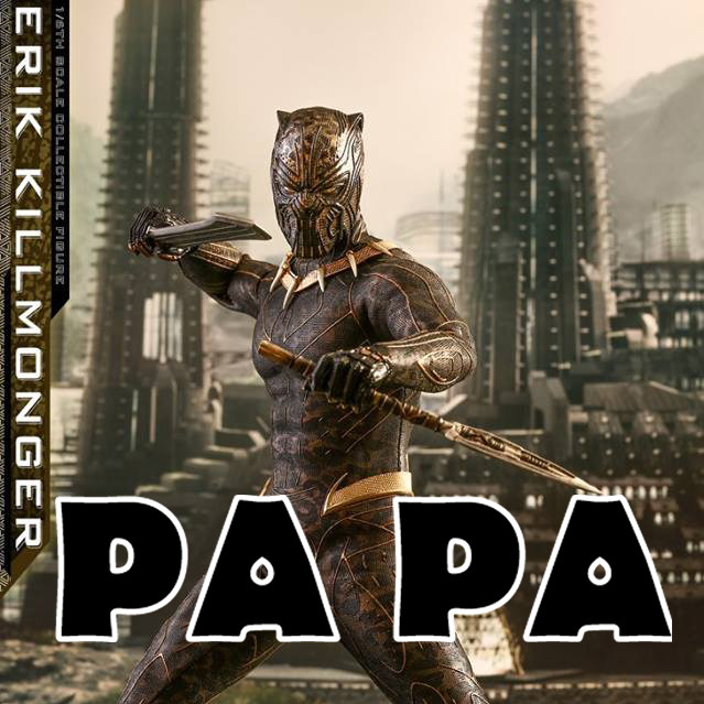 New Spot HOTTOYS HT MMS471 Black Panther Killmonger Golden Money Panther Eric