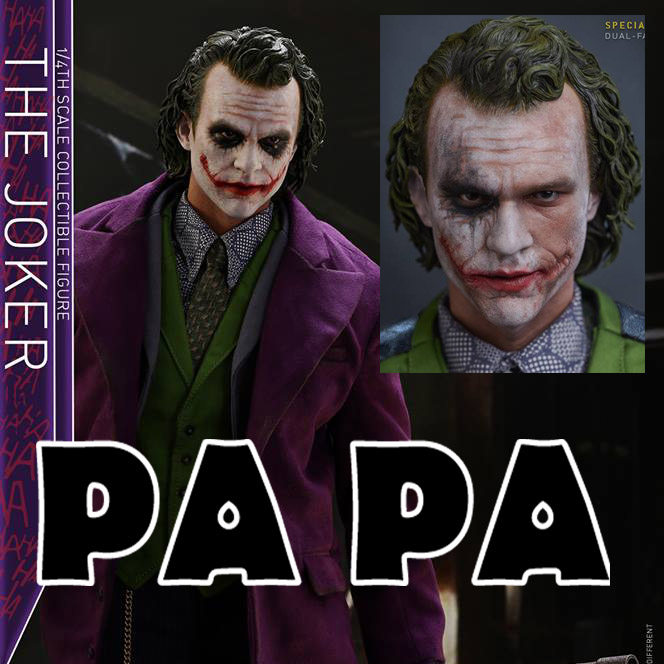 Spot venue version Hottoys HT 1 4 double head sculpted clown QS010 Batman Dark Knight