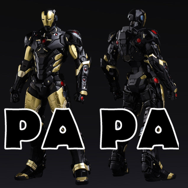 Brand new spot one thousand practice RE:EDIT 06 IRONMAN Iron Man Black Gold Black Gold Armour