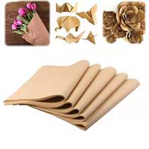 Wrapping paper 70g gift retro flower shop kraft paper pure color retro style DIY bouquet flower gift paper