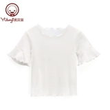 Tide, однотонная тонкая детская хлопковая футболка