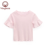 Tide, однотонная тонкая детская хлопковая футболка