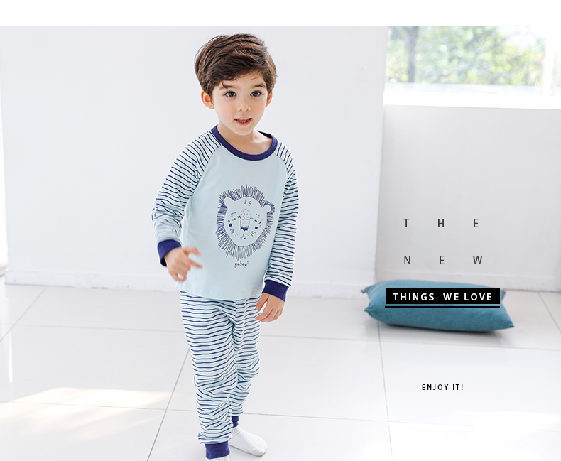 Youbeiyi đồ lót trẻ em thiết lập bông mùa xuân quần áo trẻ em nam và nữ mùa thu quần áo bé đồ ngủ mùa xuân và mùa thu quần áo bé gái