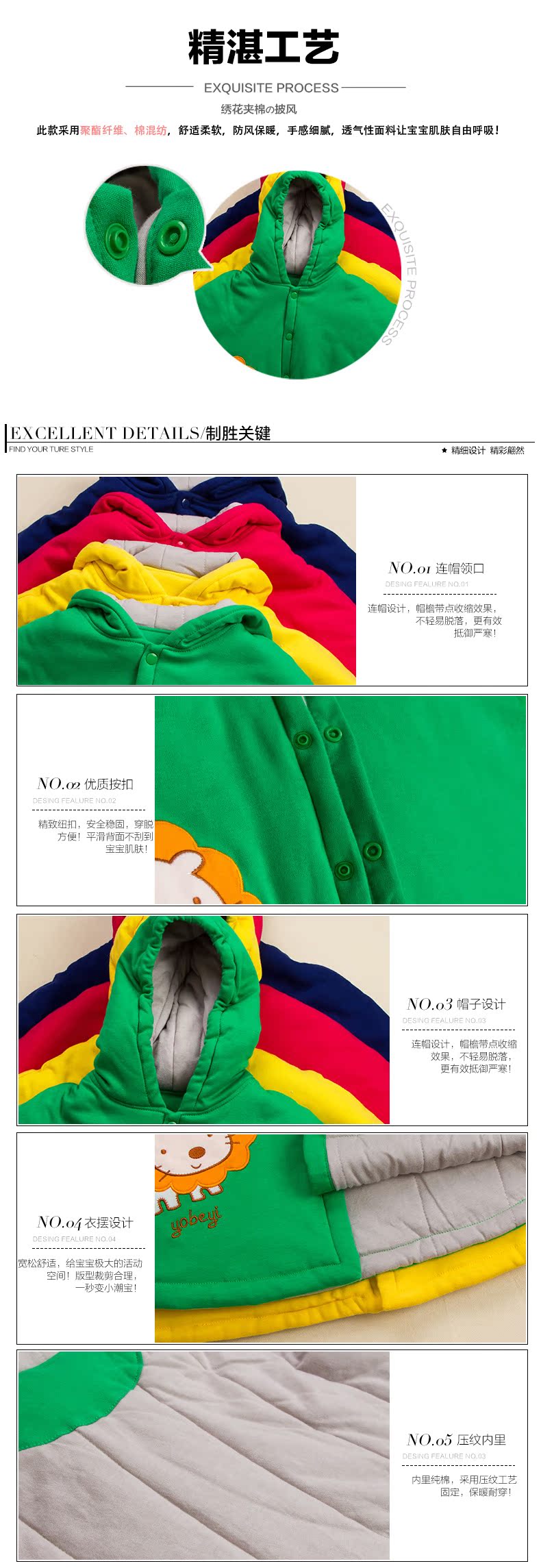 Cape pour enfant YOBEYI - Ref 2154091 Image 17