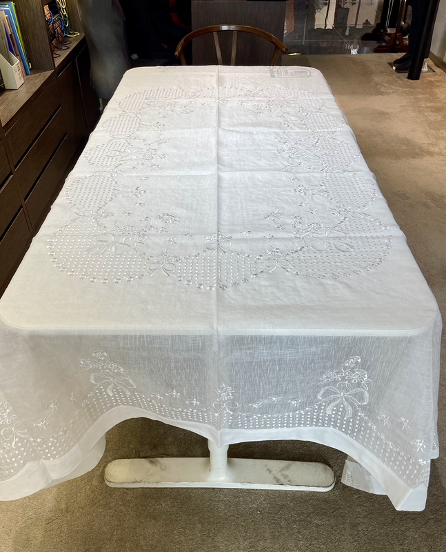 Foreign Trade Tablecloth, Coffee Table Cloth, Curtain Cloth, Home Cover Cloth, Pure White Bamboo Yarn Transparent Cloth, Girly European-Style Lace Foreign Trade Tablecloth, Coffee Table Cloth, Curtain Cloth, Home Cover Cloth, Pure White Bamboo Yarn Transparent Cloth, Girly European-Style Lace