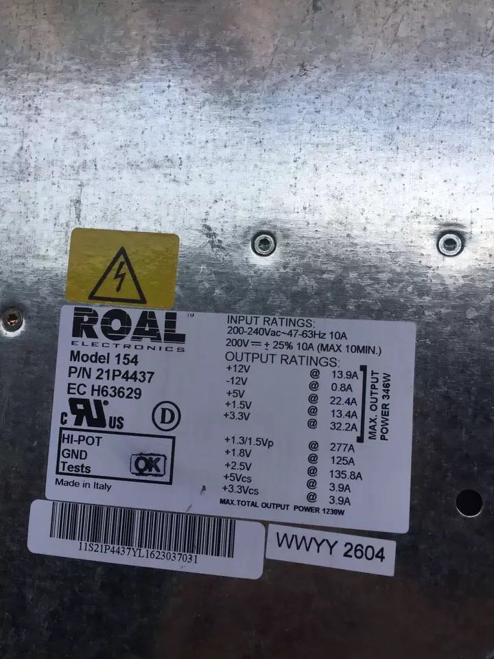 Spot original unloader IBM small machine RS6000 P650 6287 power supply 21P4437