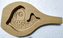 Large three-dimensional fat head crucian carp carp fish fish shape wooden pasta baking mold noodles flower mold steamed bun