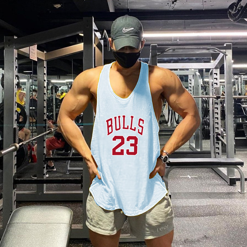 Спортивный жилет для спортзала, футболка без рукавов для тренировок, впитывает пот и запах 