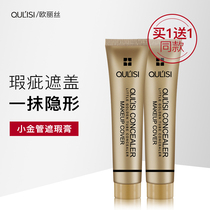 Small Gold Tube Flawless Cream Tattoo Cover Spotted Face Pimple Shade black eye Circle Flesh Color Invisible scarring