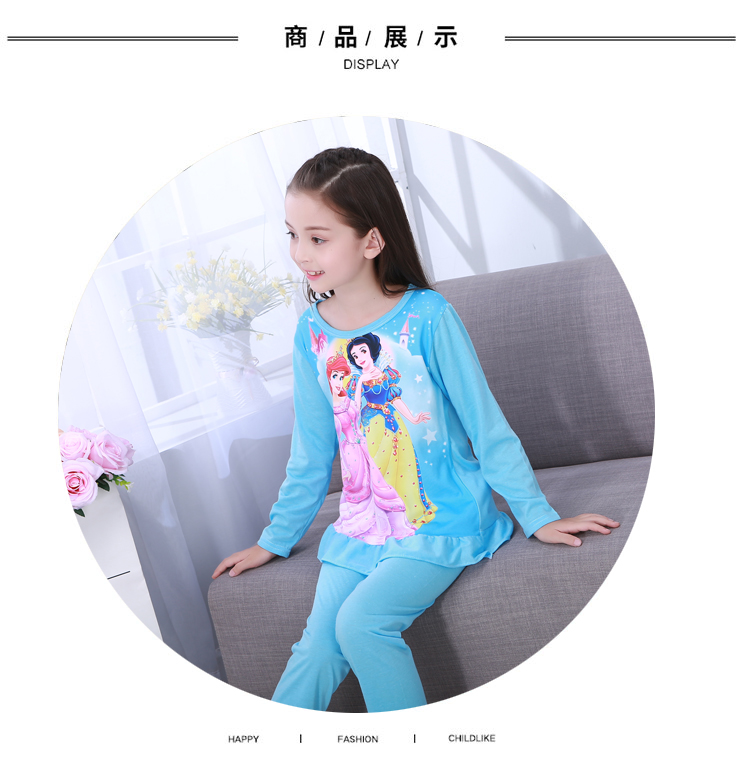 Bộ đồ ngủ cotton mùa thu và mùa đông cho bé trai 3 bé gái 4 công chúa 5 tay dài 6 trẻ em 7 trẻ lớn 8 tuổi phù hợp với dịch vụ gia đình bộ đồ the thao nữ hàng hiệu