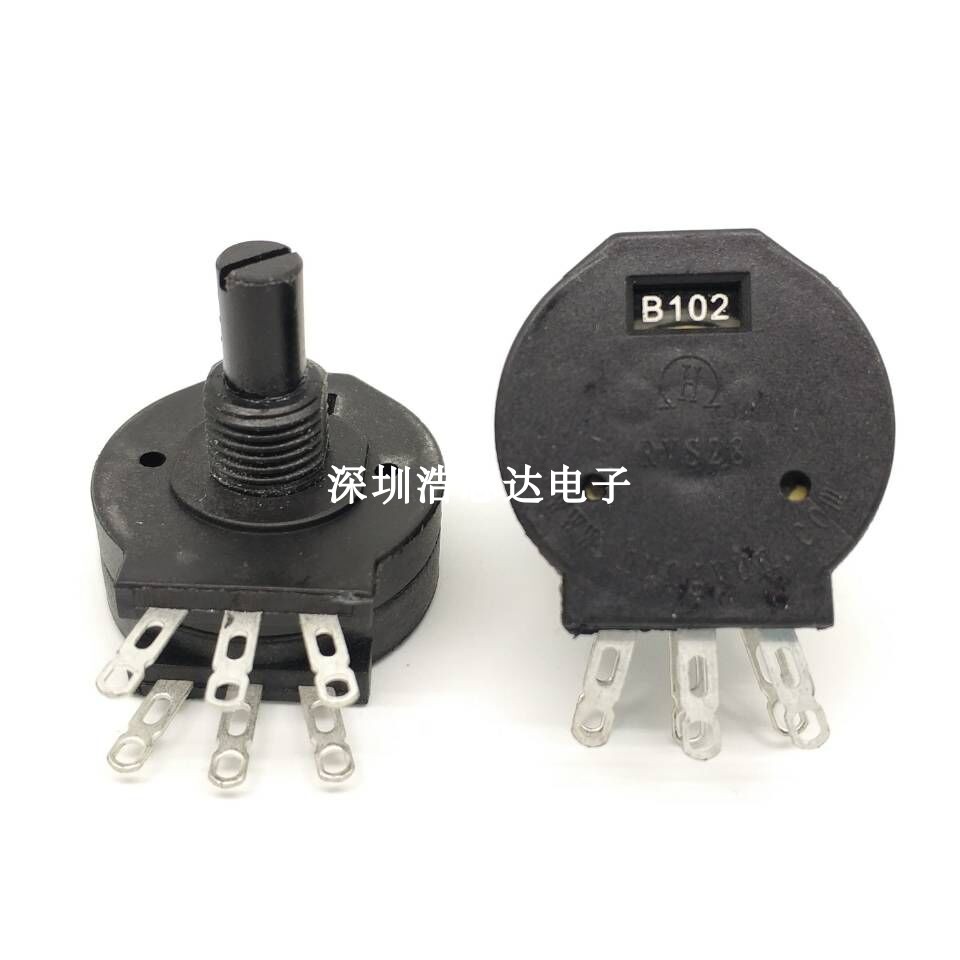 RVS28GP-B102 Electric welding machine commonly used knob potentiometer B102 Duplex 2W 1K B102K plastic seal