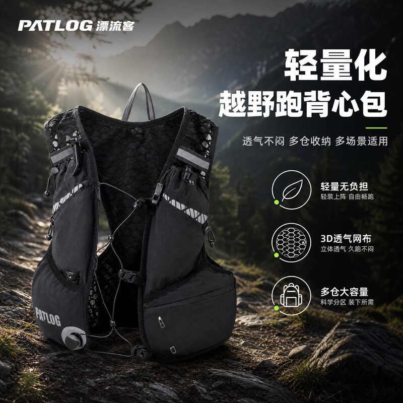 Hiking Backpack, Cross-Country Running Mountain-Specific Bag, Marathon Vest Bag, Boa Buckle, Hydration Vest Bag, Lightweight Cycling Bag