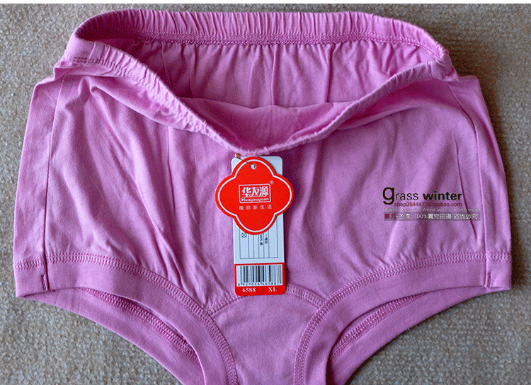 6 gói Huayouyuan phụ nữ trung niên và già cotton cao eo XL lỏng lẻo cộng với quần lót boxer nhỏ béo 6588 quần lót phụ nữ