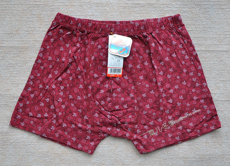 6 gói đồ lót cotton nam Huayouyuan quần short boxer rộng ở eo cotton đồ lót bốn góc 6494 quần lót nam