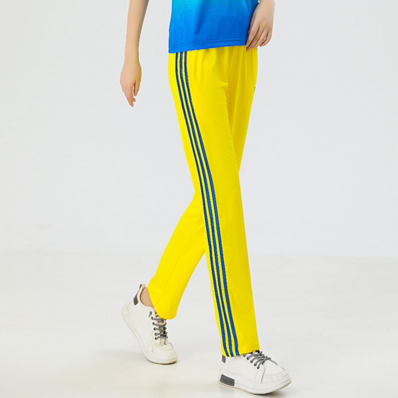Summer Dream Team Sports Pants for Men and Women, Jiamusi Fitness Dance Square Dance Hiking Team Three-Stripe Spring and Autumn Straight-Leg Pants