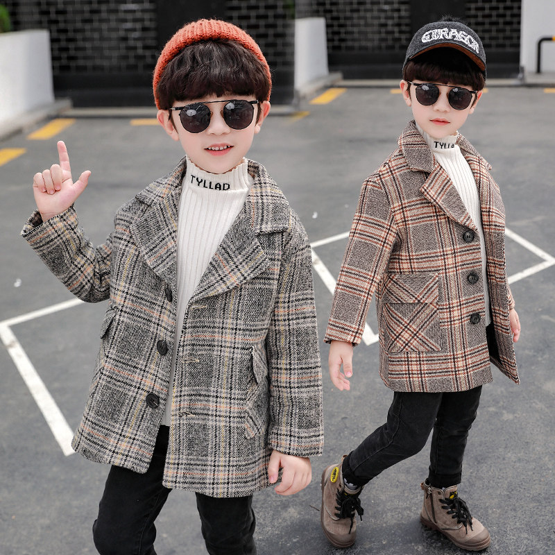 Boy, what about the big coat of clothing, winter clothing 2022 new handsome children boy little suit thickened windsuit