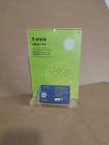A5 table stand acrylic table card combination table card with business card box double-sided display card size 148*210