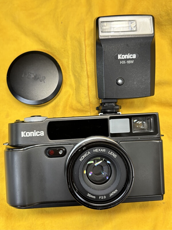 Konica Hexar Af Automatic Camera, 135 Rangefinder Film Camera. Konica Hexar Af Automatic Camera, 135 Rangefinder Film Camera.