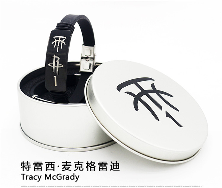 Bóng rổ Lakers James Kobe Curry Harden vòng đeo tay có thể điều chỉnh nam và nữ thể thao silicone mới vòng đeo tay màu đen quần áo bóng rổ giá rẻ