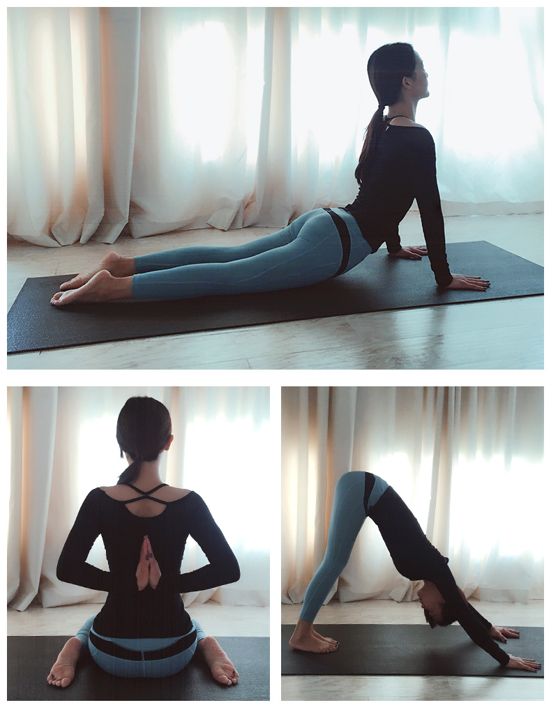 Quần áo yoga nữ mùa thu đông 2018 tập thể dục mới bắt đầu gợi cảm không khí chuyên nghiệp mạng lưới quần áo yoga đỏ tay dài thảm tập yoga