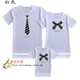 Áo sơ mi bảy màu quốc gia đích thực cotton nam và nữ áo thun ngắn tay cặp bố mẹ-con đeo nơ quần áo lớp làm việc tùy chỉnh - Trang phục dành cho cha mẹ và con