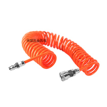 PU spring tube 8mm air tube with quick coupling pneumatic air pump telescopic hose air compressor high pressure air tube