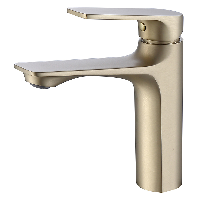 Brushed Gold Basin Faucet Brushed Gold Basin Faucet