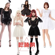 Halloween trang phục hóa trang ma cà rồng cô dâu quỷ phù thủy đen trắng thiên thần cosplay Halloween