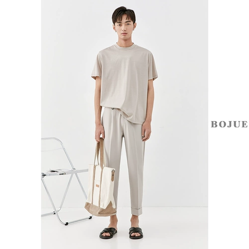 Летняя элитная базовая приятная телу футболка с коротким рукавом, сезон 2021, в корейском стиле