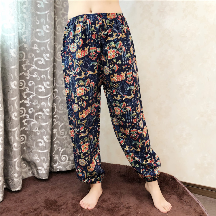 Quần đi biển nữ nở mùa xuân và mùa hè mỏng cộng với phân bón để tăng quần âu cạp cao cạp cao quần cotton lụa - Quần bãi biển 	quần áo đi biển hà nội	