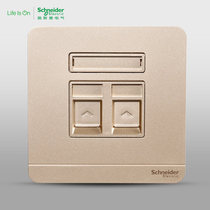 Schneider Electric switch socket telephone computer socket wall network cable panel Yishang Bomujin