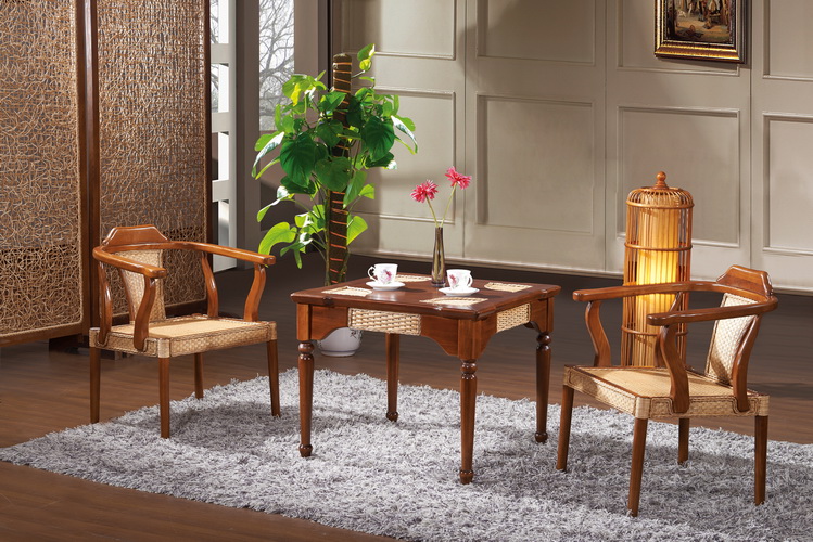 Wicker ghế năm mảnh ban công giải trí bàn ghế kết hợp đồ nội thất mây mây và ghế mây đơn ghế cà phê bàn ​​vuông bàn mây - Bàn ghế ngoài trời / sân bàn ghế ngoài trời nhập khẩu