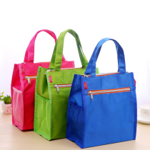 Portable document bag zipper bag student B5 waterproof storage bag rice box bag ball pattern thick canvas zipper bag wholesale