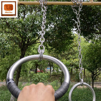 Stainless steel ring fitness household adult indoor and outdoor sports equipment pull-up cervical lumbar spine stretching