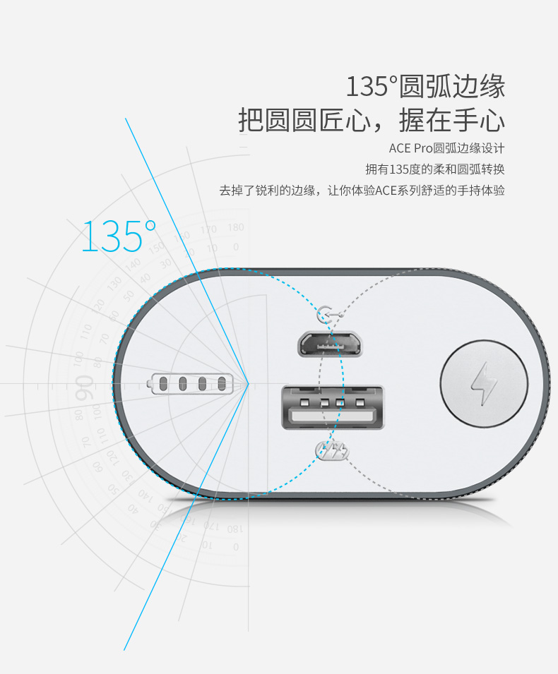 ROMOSS / Roman 10000 mAh kim loại nhỏ gọn sạc nhanh hai chiều sạc kho báu điện thoại di động phổ thông sạc dự phòng pisen 20000mah