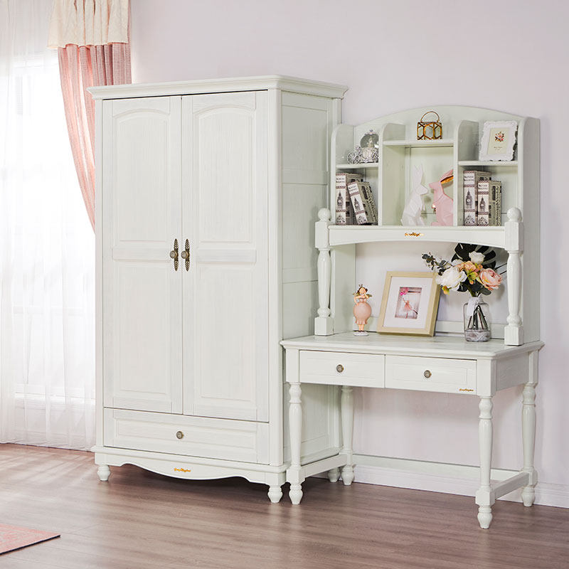 Songbu Kingdom Brief Modern Solid Wood Pure White Home Children Elementary School Children's Desk Desk Desk Desk Desk Desk