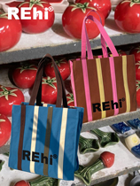 Pick up Rehi harvest storage bag in class canvas bag tote bag all-match single shoulder Messenger bag niche